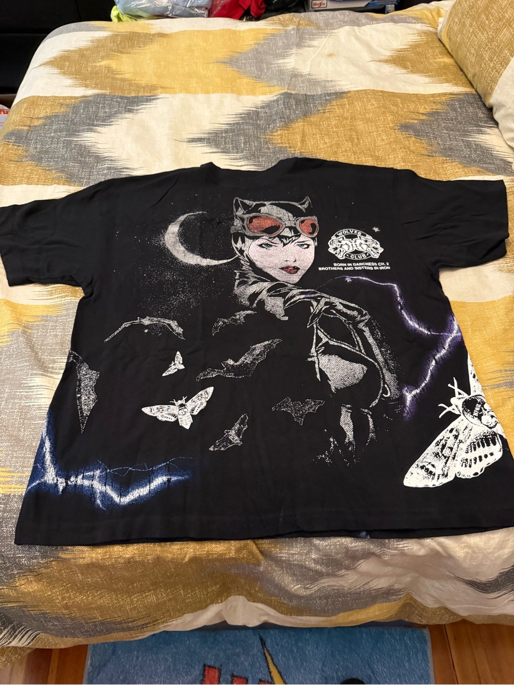 Darc Sport Men’s Black Catwoman Graphic Tee Shirt Size L